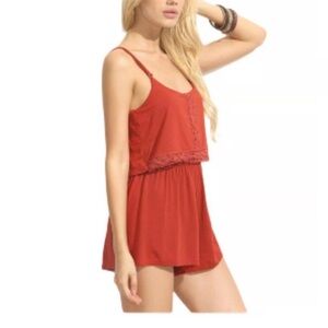 Garage Burnt orange romper Sz small